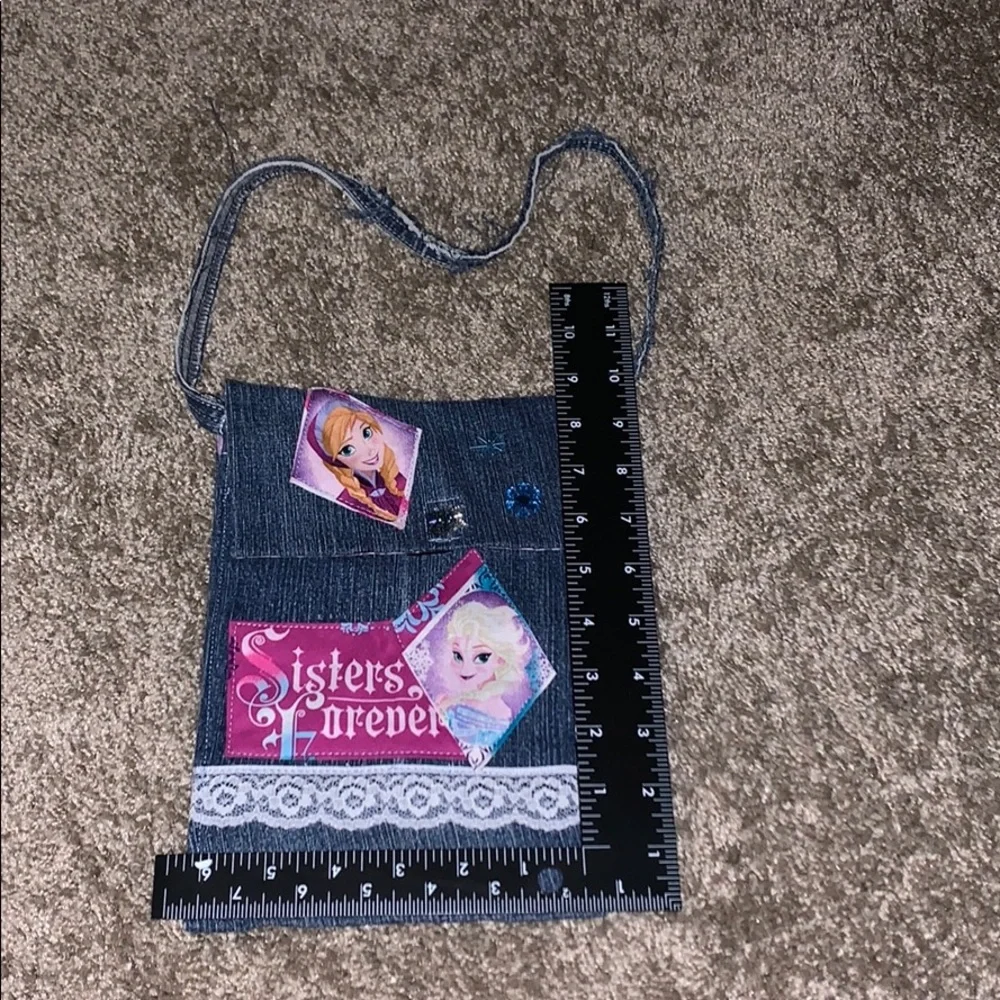 ⚠️ Handmade “Sisters Forever” Jean Purse
